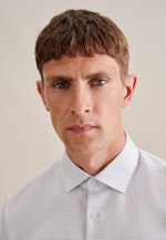 Regular Business shirt Check in Medium Blue |  Seidensticker Onlineshop