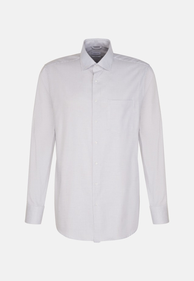 Regular Business shirt Check in Medium Blue |  Seidensticker Onlineshop