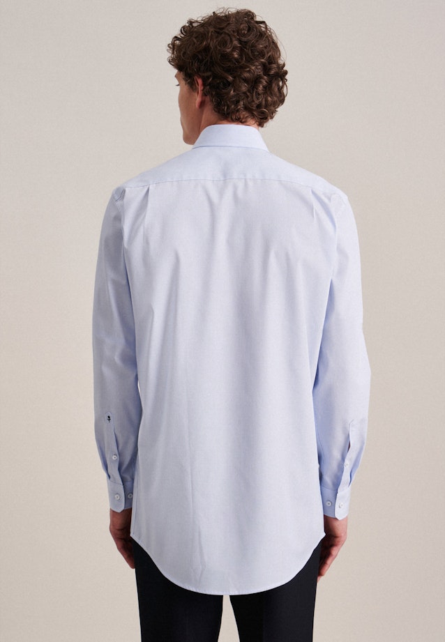 Non-iron Popeline Business overhemd in Regular with Kentkraag and extra long sleeve in Lichtblauw |  Seidensticker Onlineshop