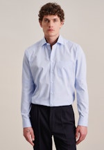 Regular Business Hemd Karo in Hellblau |  Seidensticker Onlineshop