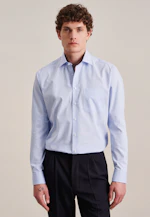 Regular Business shirt Check in Light Blue |  Seidensticker Onlineshop