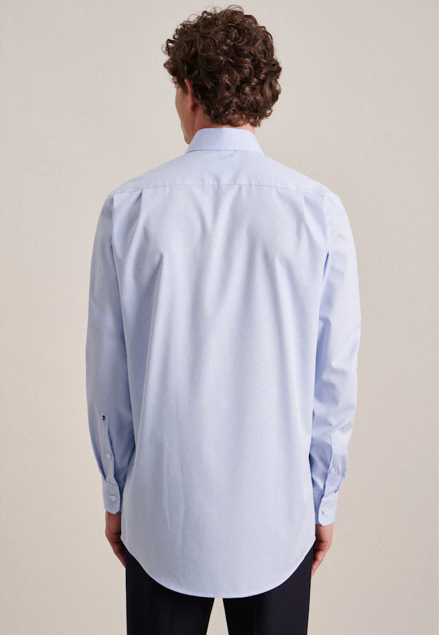 Regular Business shirt Check in Light Blue |  Seidensticker Onlineshop