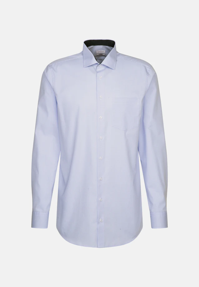 Regular Business shirt Check in Light Blue |  Seidensticker Onlineshop