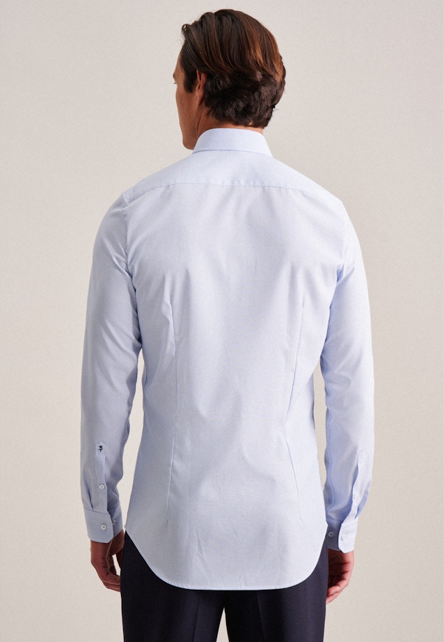 Non-iron Poplin Business Shirt in Slim with Kent-Collar and extra long sleeve in Light Blue |  Seidensticker Onlineshop