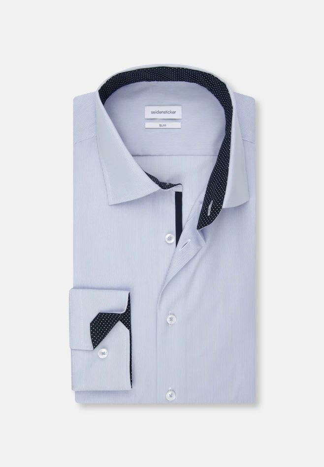 Slim Chemise d'affaires rayures dans Bleu Clair | Boutique en ligne Seidensticker