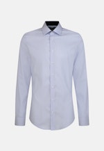 Non-iron Poplin Business Shirt in Shaped with Kent-Collar and extra long sleeve in Light Blue |  Seidensticker Onlineshop