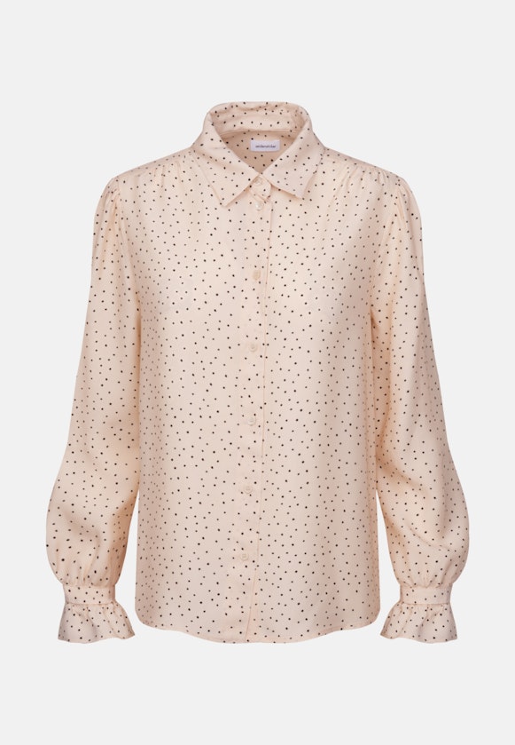 Long sleeve Plain weave Shirt Blouse in Ecru |  Seidensticker Onlineshop