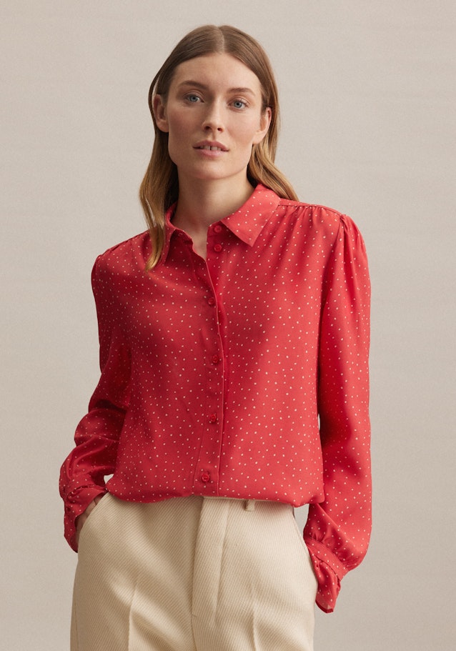 Long sleeve Plain weave Shirt Blouse in Pink |  Seidensticker Onlineshop