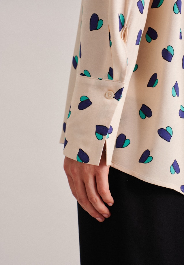 Long sleeve Crepe Tunic in Turquoise |  Seidensticker Onlineshop