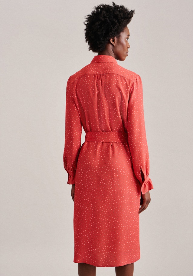 Plain weave Midi (knee-length) Dress in Pink | Seidensticker Onlineshop