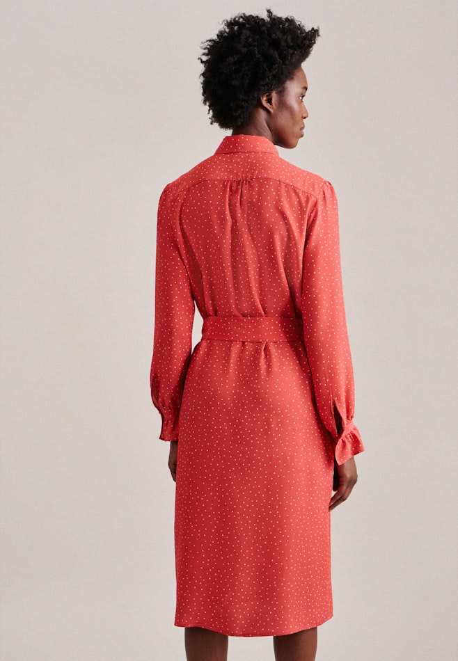 Plain weave Midi (knee-length) Dress in Pink | Seidensticker Onlineshop