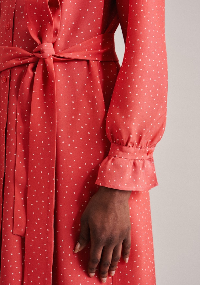 Leinwandbindung Midi Kleid in Rosa/Pink |  Seidensticker Onlineshop