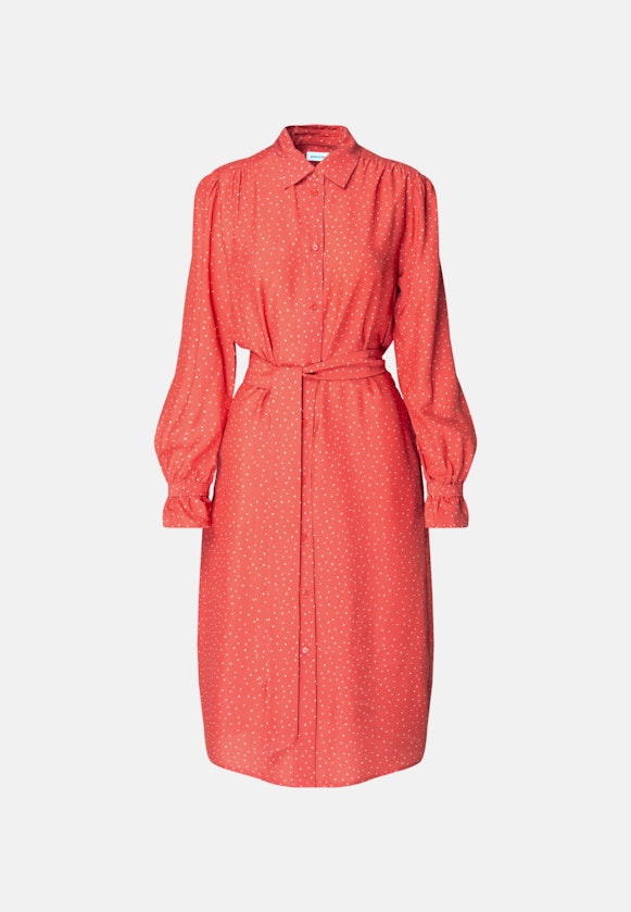 Leinwandbindung Midi Kleid in Rosa/Pink |  Seidensticker Onlineshop