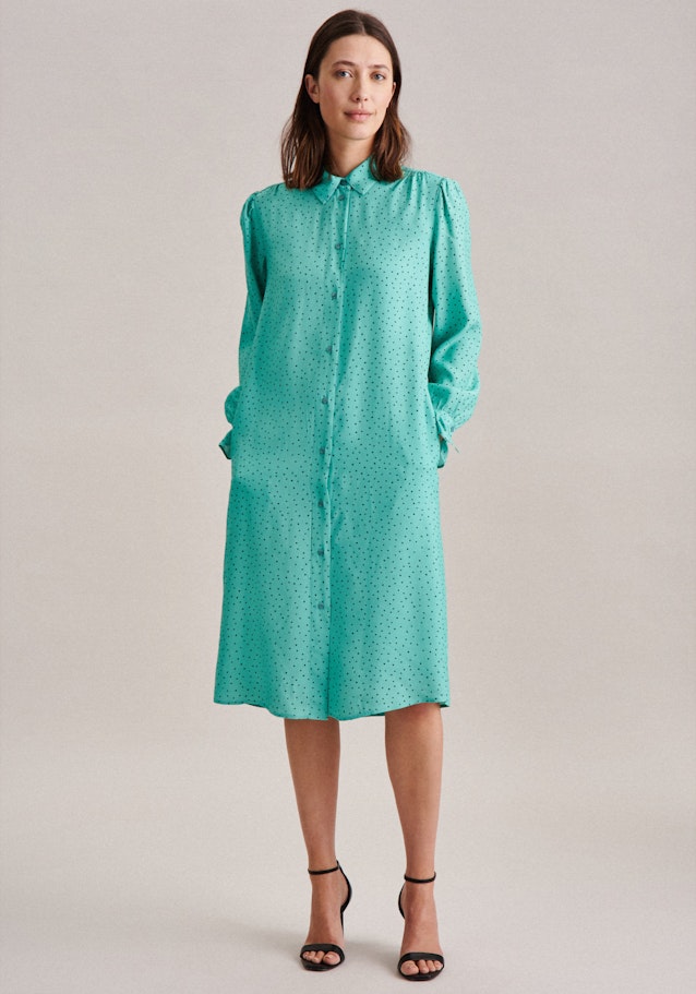 Robe Regular Manche Longue in Turquoise |  Seidensticker Onlineshop