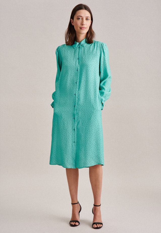 Robe Regular Manche Longue in Turquoise |  Seidensticker Onlineshop