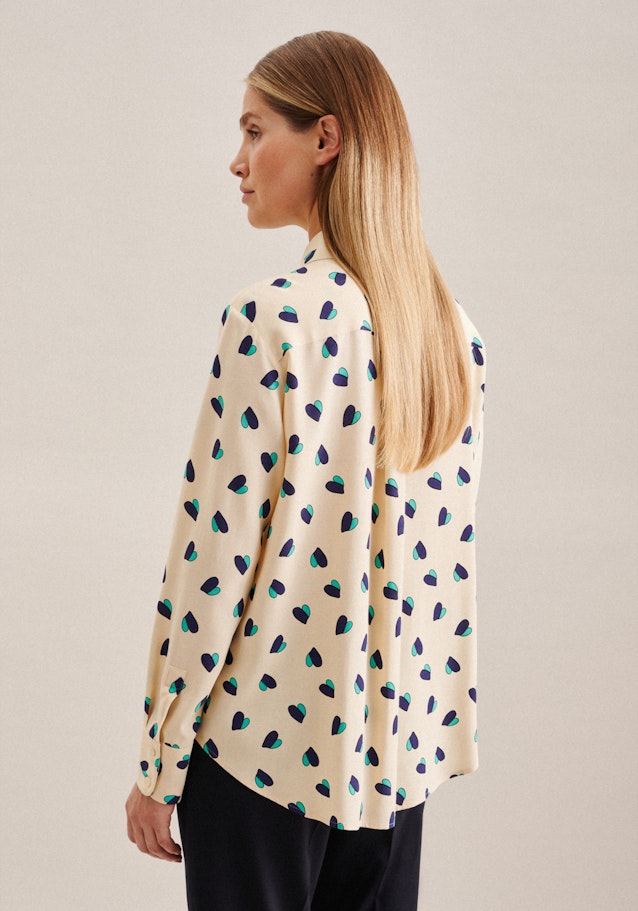 Regular Hemdbluse Druck in Türkis | Seidensticker Onlineshop