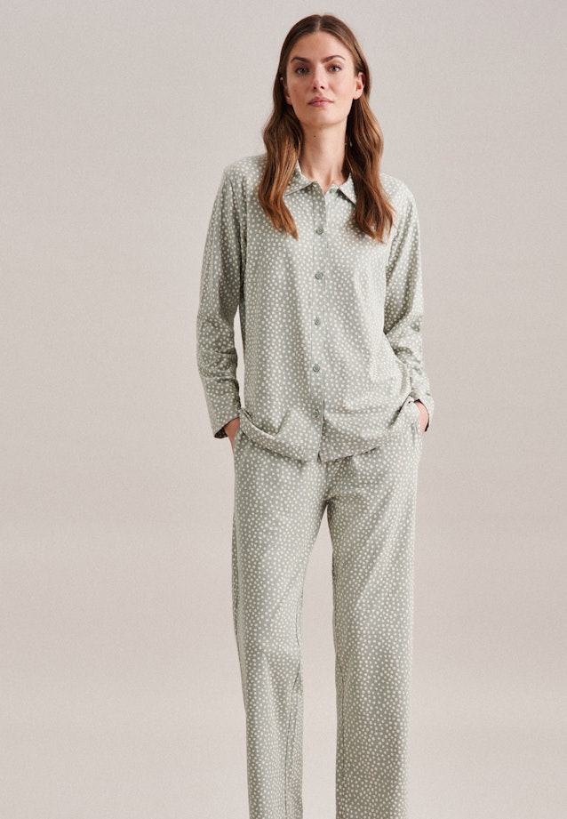 Pyjama aus Baumwollmischung in Grün |  Seidensticker Onlineshop