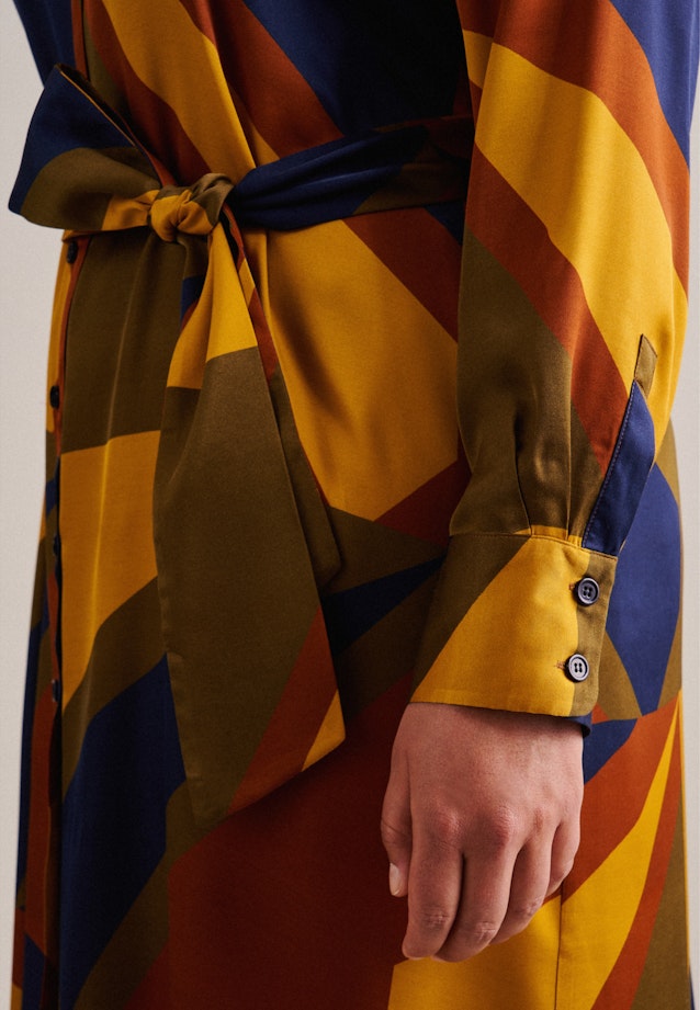 Curvy Kragen Kleid Regular in Dunkelblau |  Seidensticker Onlineshop