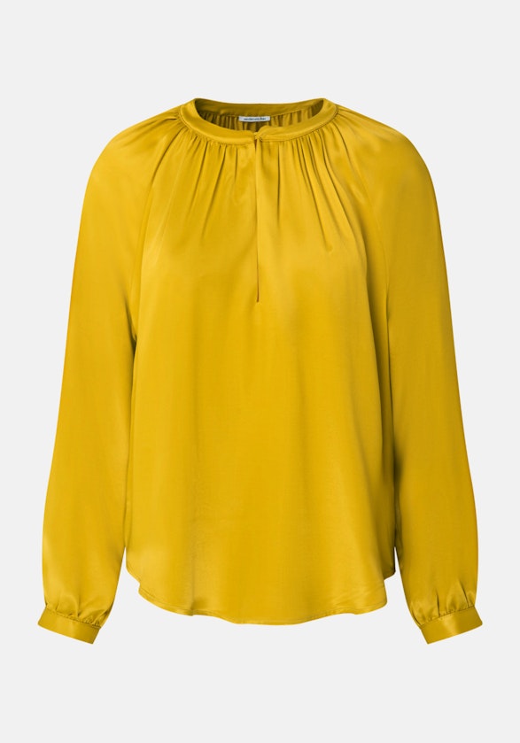 Satin Shirt Blouse in Yellow |  Seidensticker Onlineshop