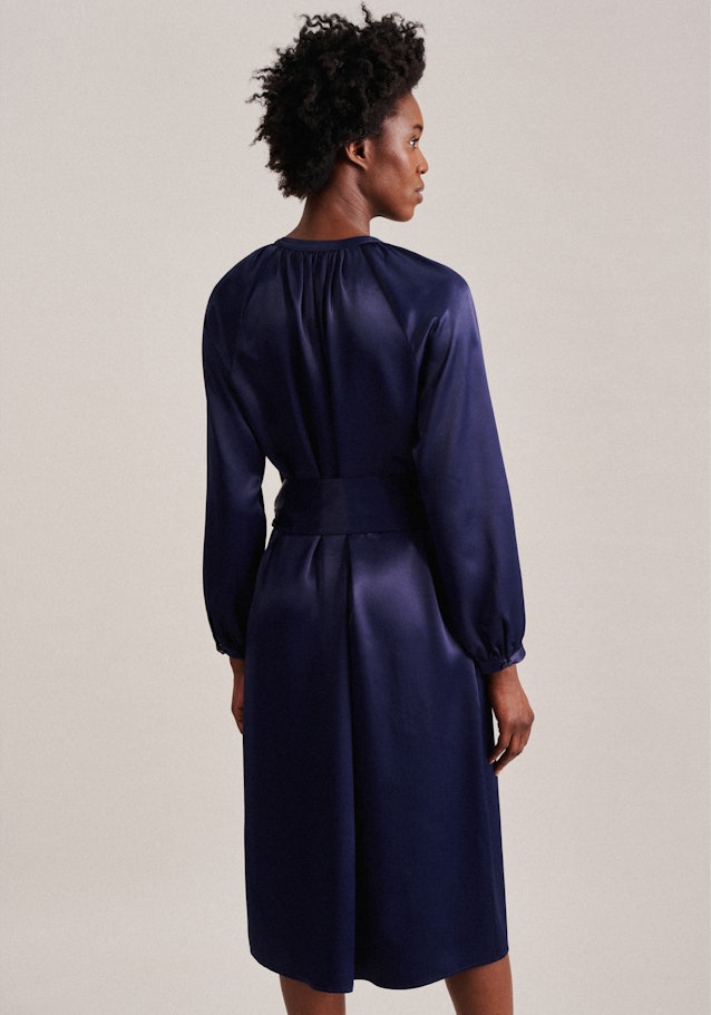 Robe Regular Manche Longue in Bleu Foncé | Seidensticker Onlineshop