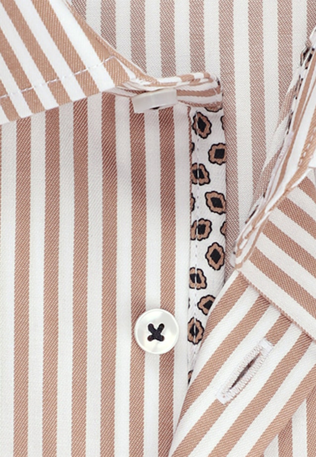 Slim Business Hemd Streifen in Braun |  Seidensticker Onlineshop