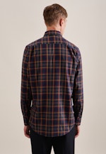Regular Chemise d'affaires carreaux in Bleu Foncé |  Seidensticker Onlineshop