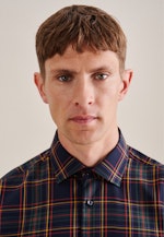 Regular Chemise d'affaires carreaux in Bleu Foncé |  Seidensticker Onlineshop