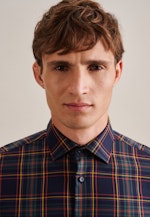 Slim Chemise d'affaires carreaux in Bleu Foncé |  Seidensticker Onlineshop