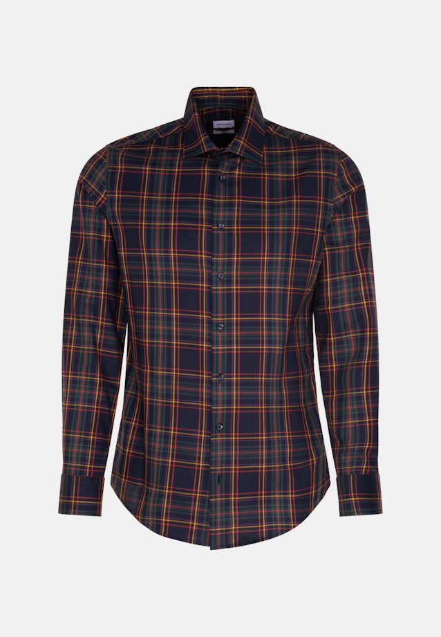 Slim Chemise d'affaires carreaux in Bleu Foncé |  Seidensticker Onlineshop
