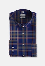 Shaped Chemise d'affaires carreaux in Bleu Foncé |  Seidensticker Onlineshop