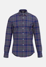 Shaped Chemise d'affaires carreaux in Bleu Foncé |  Seidensticker Onlineshop