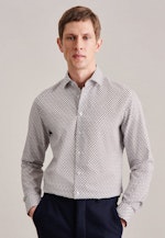 Slim Business shirt Print in Brown |  Seidensticker Onlineshop