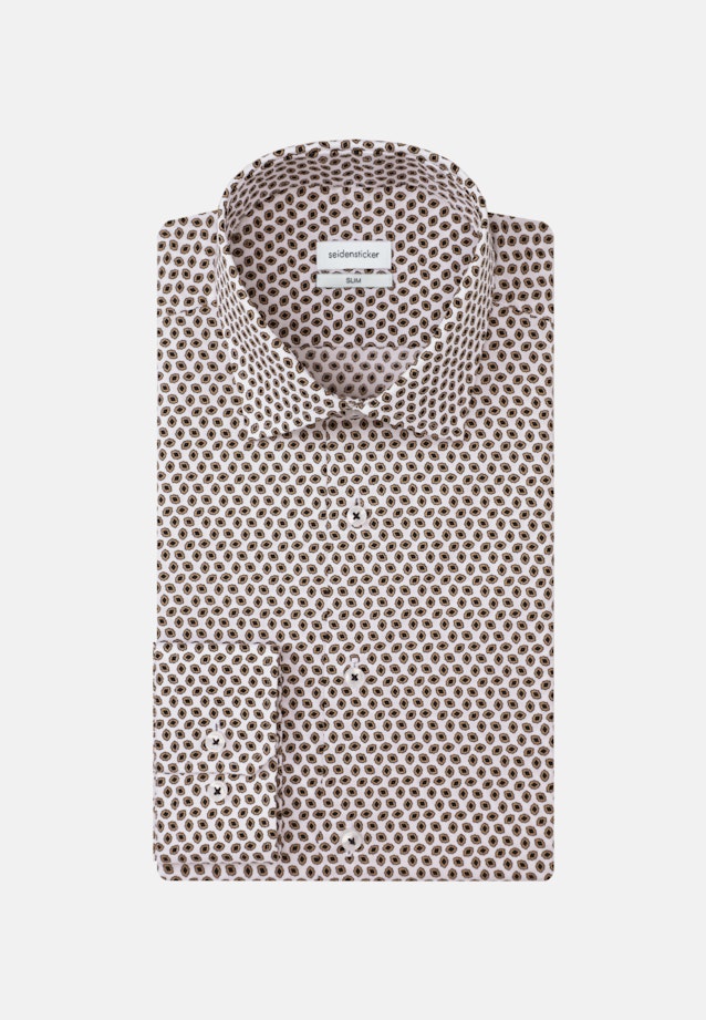 Business overhemd in Slim with Kentkraag in Bruin |  Seidensticker Onlineshop