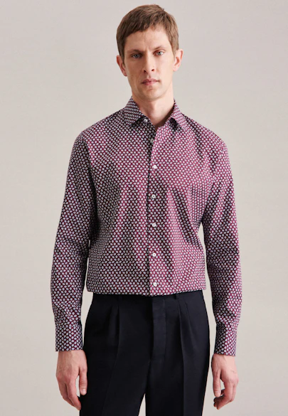Slim Business shirt Print in Red |  Seidensticker Onlineshop