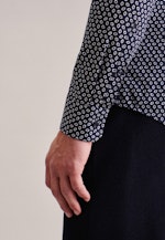 Slim Business Hemd Druck in Dunkelblau |  Seidensticker Onlineshop