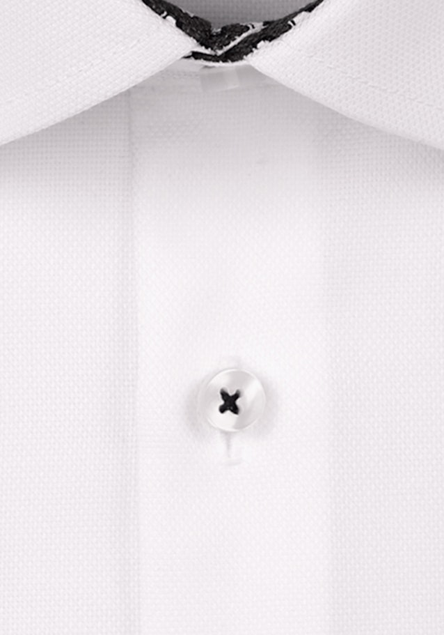 Bügelfreies Struktur Business Hemd in Shaped mit Kentkragen in Weiß |  Seidensticker Onlineshop