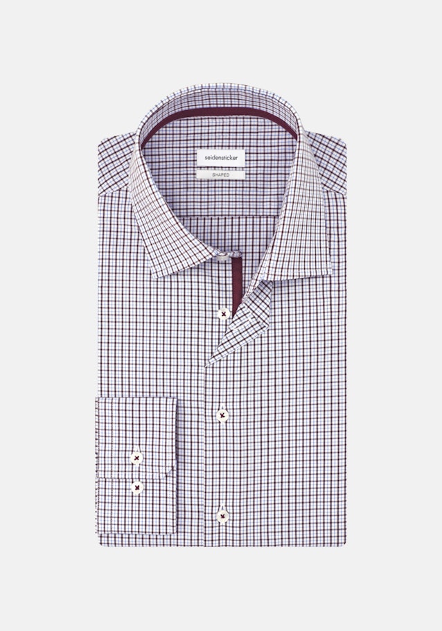 Non-iron Poplin Business Shirt in Shaped with Kent-Collar in Red |  Seidensticker Onlineshop