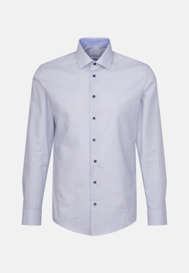 Shaped Business Hemd Streifen in Hellblau |  Seidensticker Onlineshop