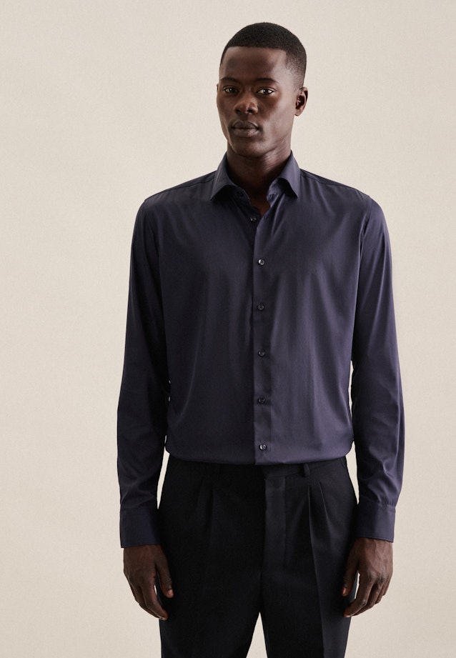Performance shirt in X-Slim with Kent-Collar in Dark Blue | Seidensticker Onlineshop