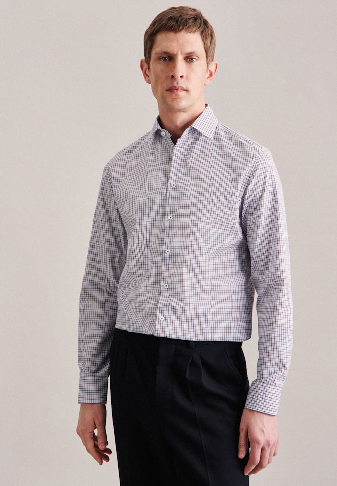 X-Slim Business Hemd Karo in Rot | Seidensticker Onlineshop