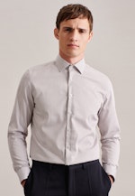 Shaped Business Hemd Karo in Braun |  Seidensticker Onlineshop