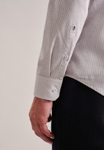 Shaped Business Hemd Karo in Braun |  Seidensticker Onlineshop