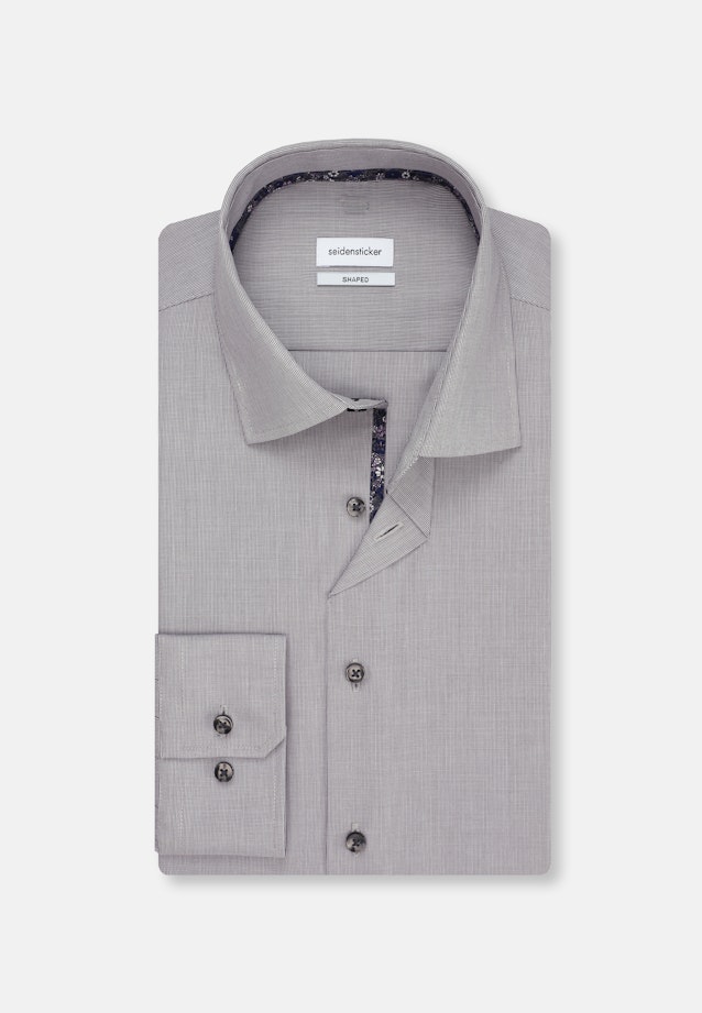 X-Slim Business Hemd Uni in Grau |  Seidensticker Onlineshop