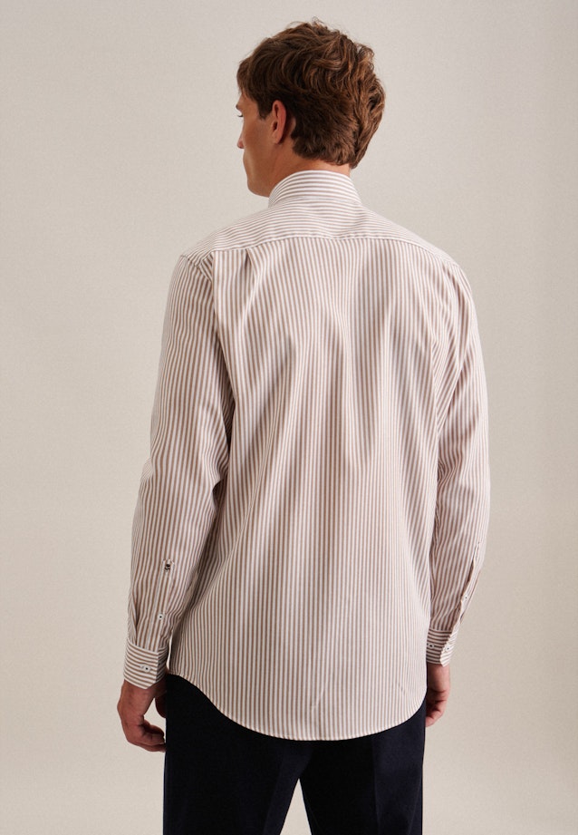 Comfort Chemise d'affaires rayures in Marron |  Seidensticker Onlineshop