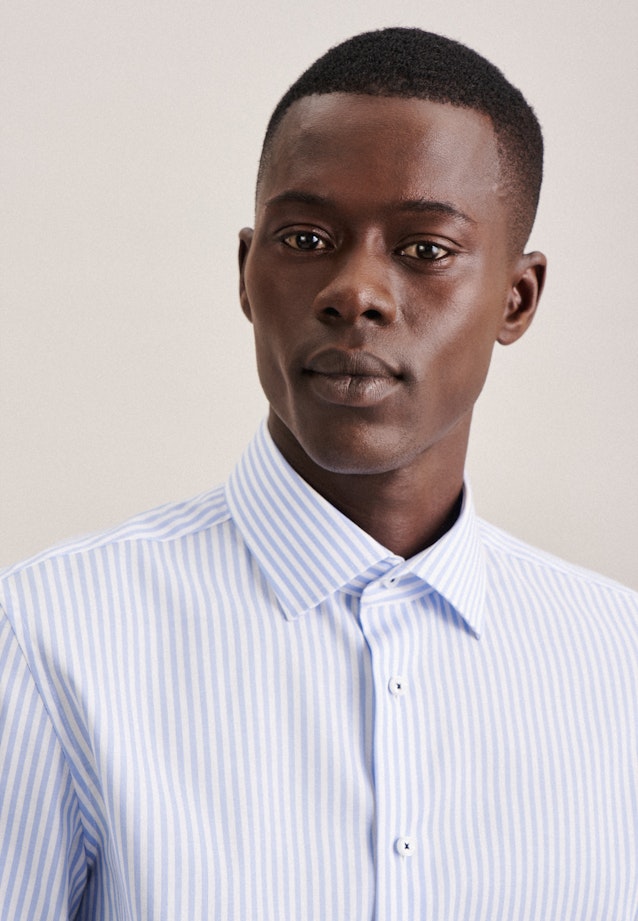 Comfort Business Hemd Streifen in Hellblau |  Seidensticker Onlineshop