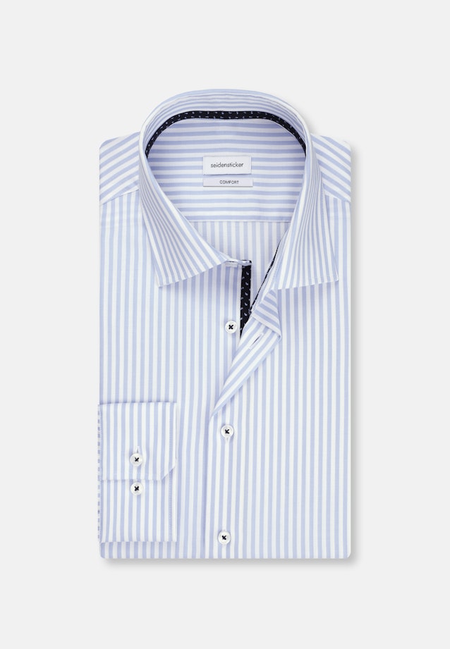 Comfort Business Hemd Streifen in Hellblau |  Seidensticker Onlineshop
