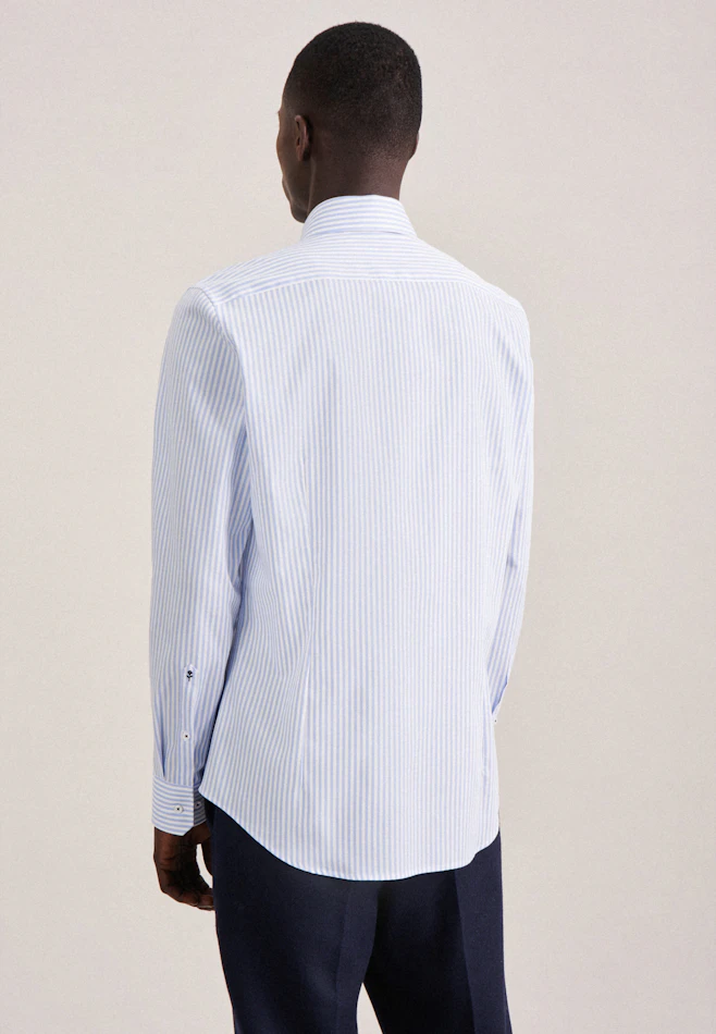 Shaped Chemise d'affaires rayures dans Bleu Clair | Boutique en ligne Seidensticker