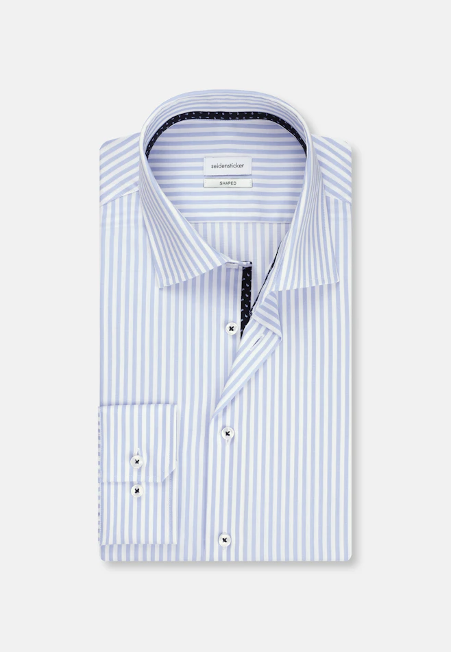 Shaped Chemise d'affaires rayures dans Bleu Clair | Boutique en ligne Seidensticker