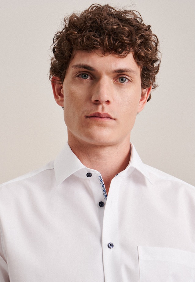 Regular Chemise d'affaires Uni in Blanc |  Seidensticker Onlineshop