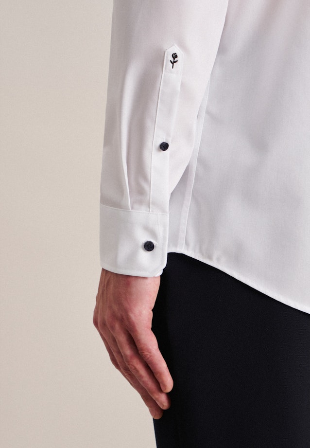 Regular Chemise d'affaires Uni in Blanc |  Seidensticker Onlineshop